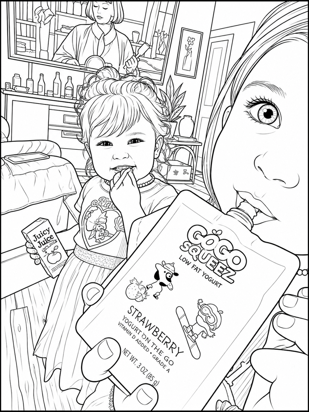 Custom Coloring Page From Your Photo | Printable PDF
