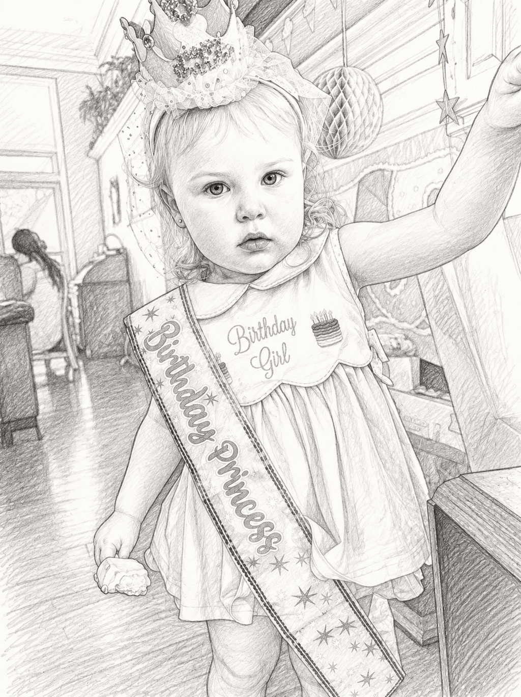 Custom Pencil Sketch Portrait From Your Photo | Digital Download
