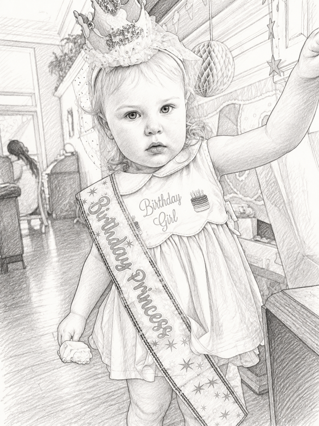 Custom Pencil Sketch Portrait From Your Photo | Digital Download