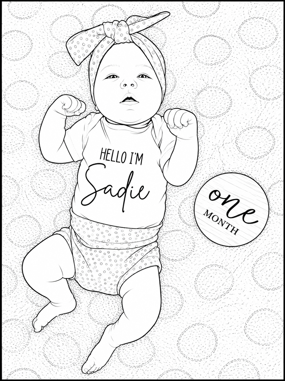 Custom Coloring Page From Your Photo | Printable PDF