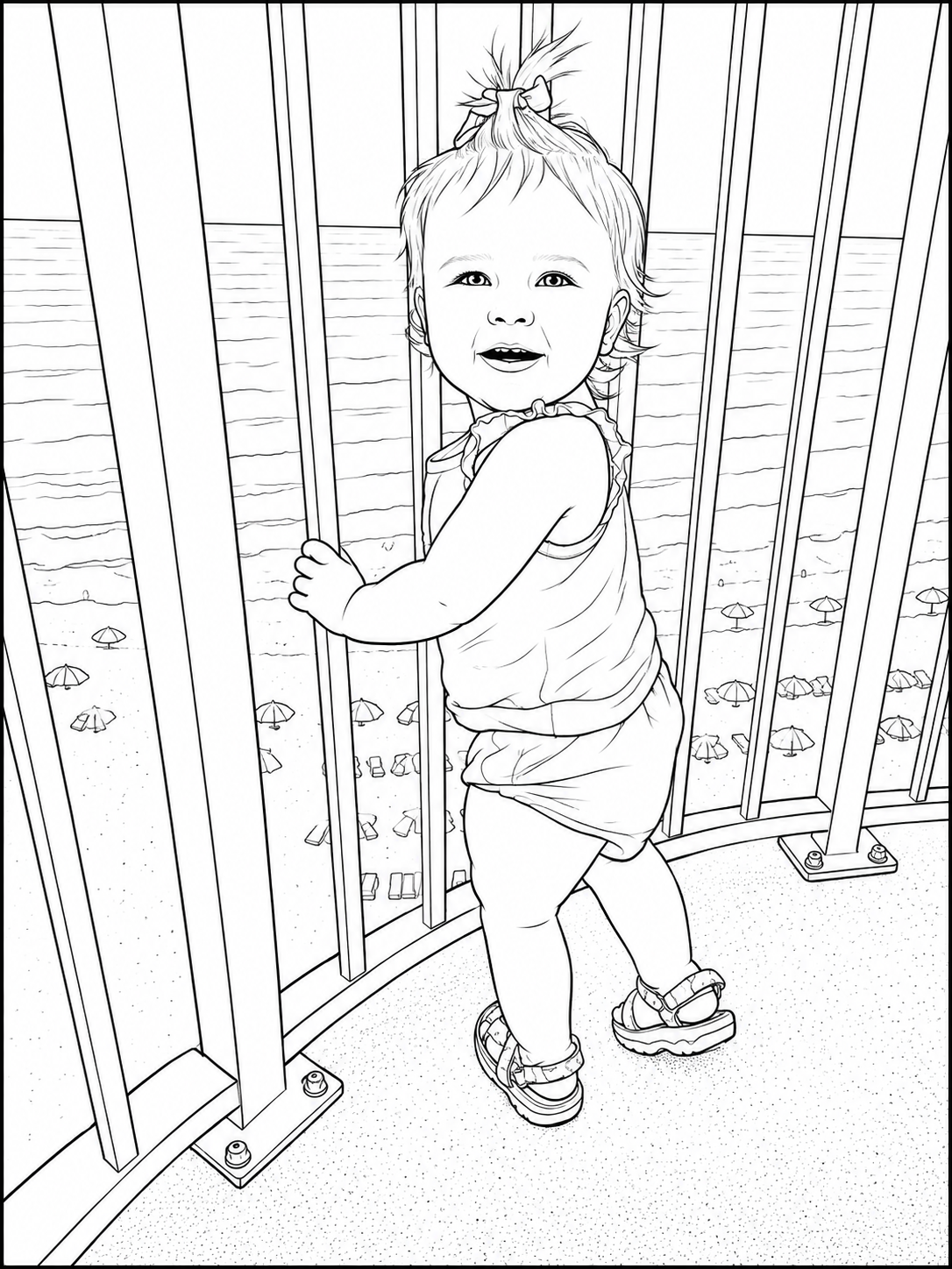 Personalized 10-Page Coloring Book From Your Photos | PDF