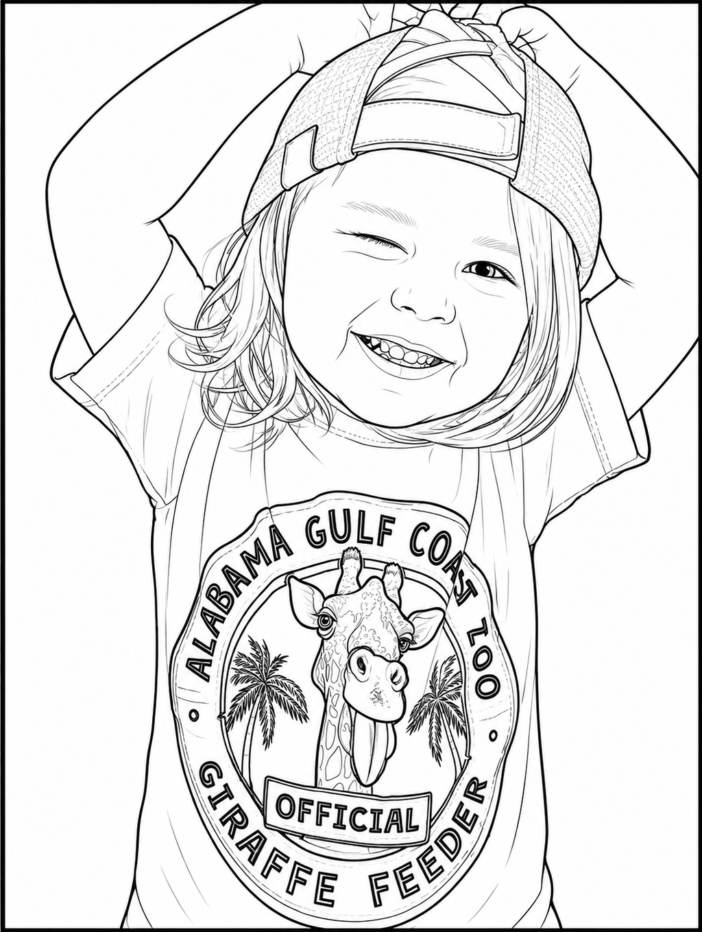 Custom Coloring Page From Your Photo | Printable PDF