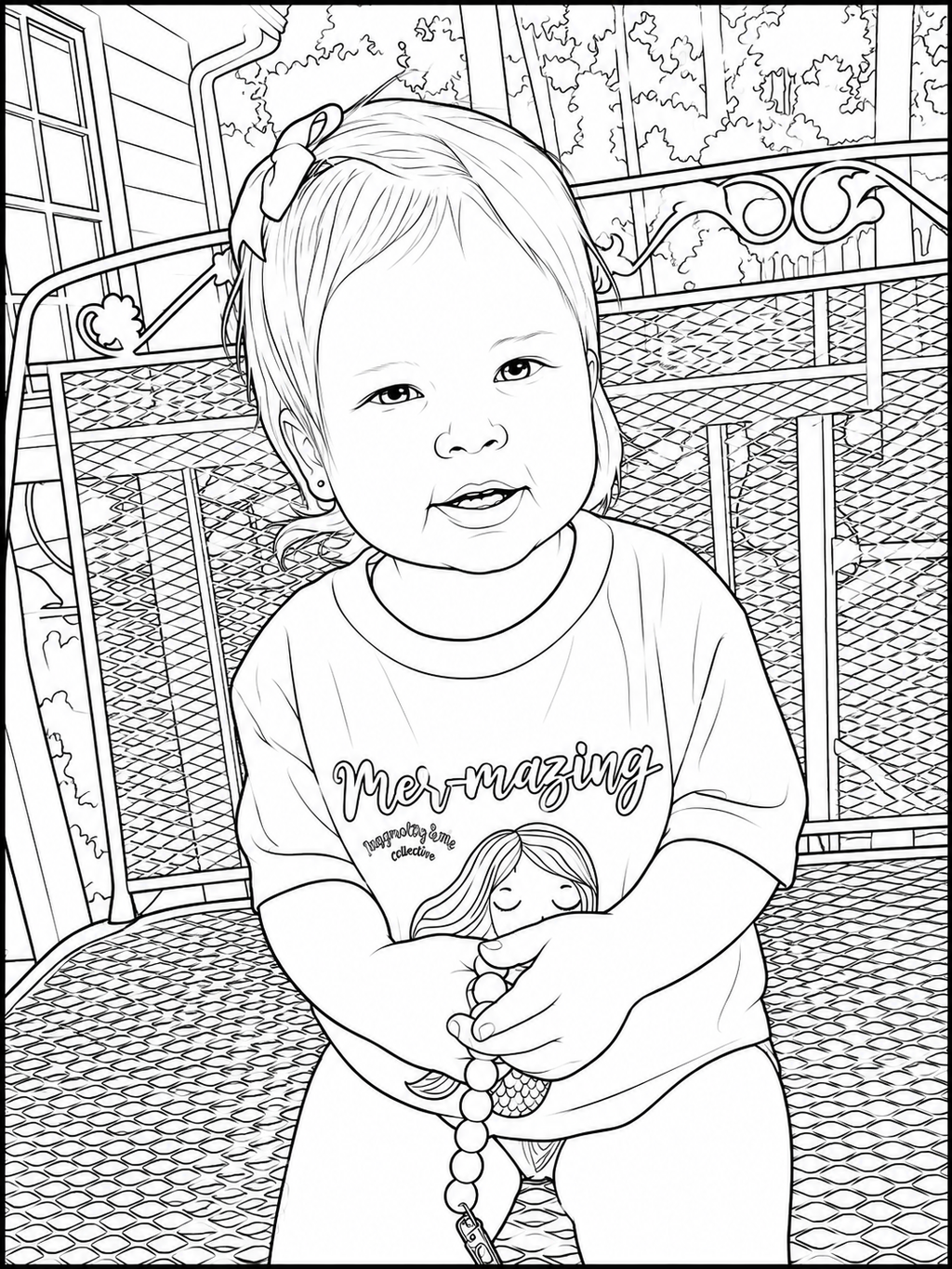 Personalized 10-Page Coloring Book From Your Photos | PDF