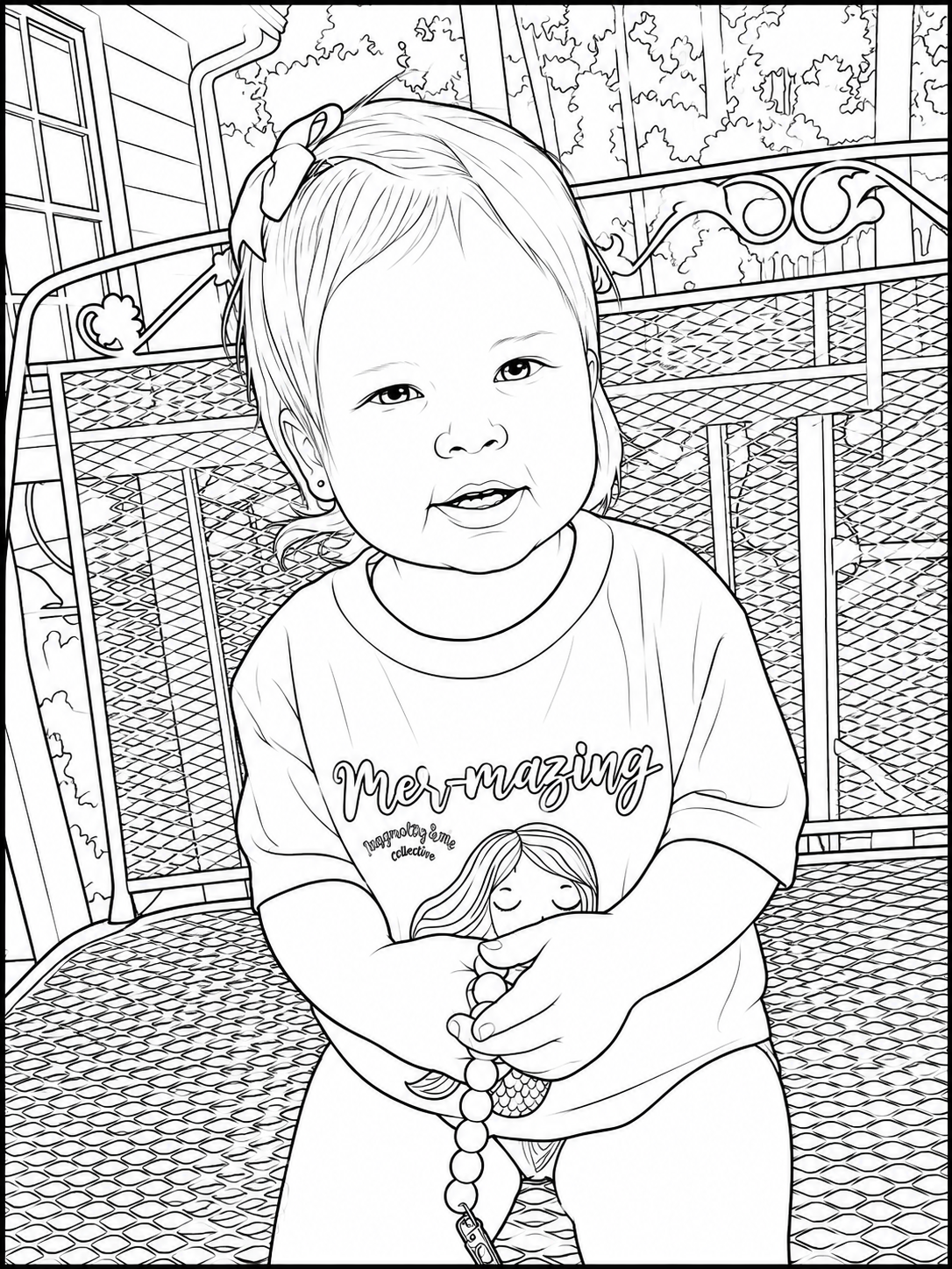 Personalized 10-Page Coloring Book From Your Photos | PDF