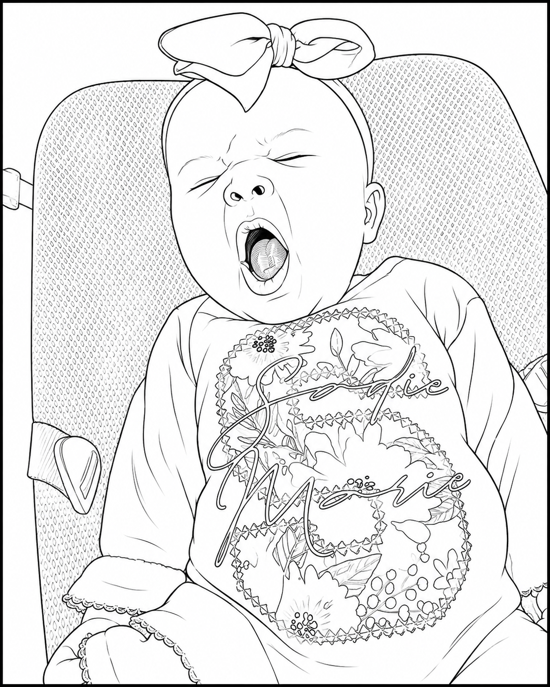 Custom Coloring Page From Your Photo | Printable PDF