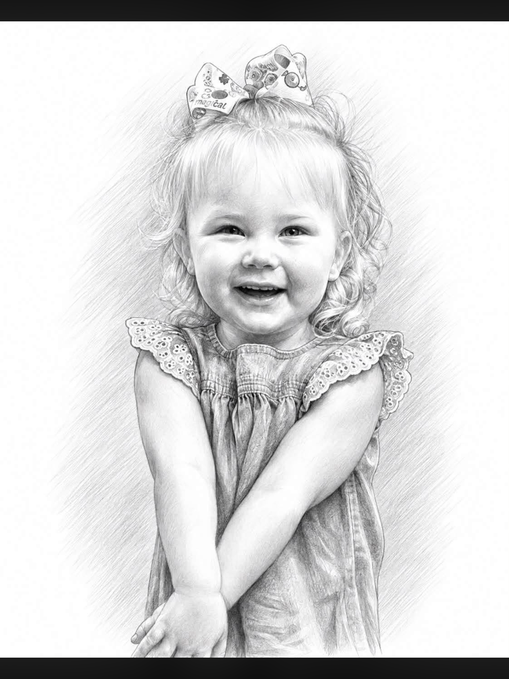 Custom Pencil Sketch Portrait From Your Photo | Digital Download