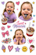 Custom Photo Sticker Sheet PNG | Cricut Print Then Cut