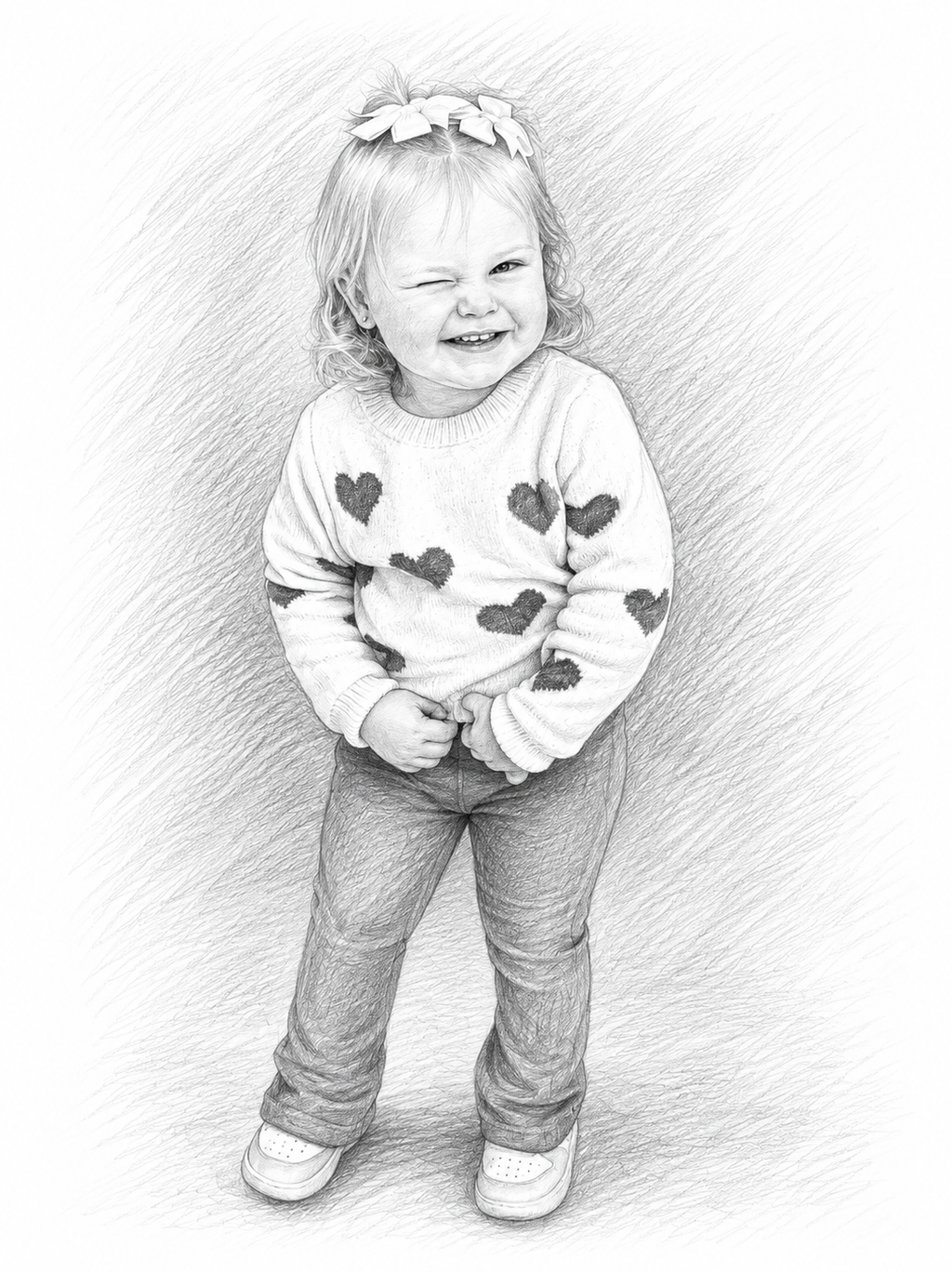 Custom Pencil Sketch Portrait From Your Photo | Digital Download