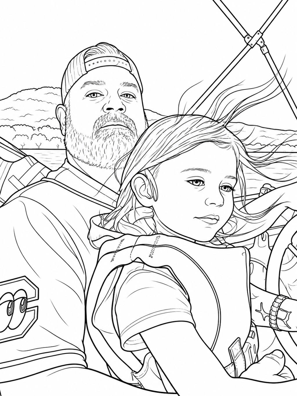 Custom Coloring Page From Your Photo | Printable PDF