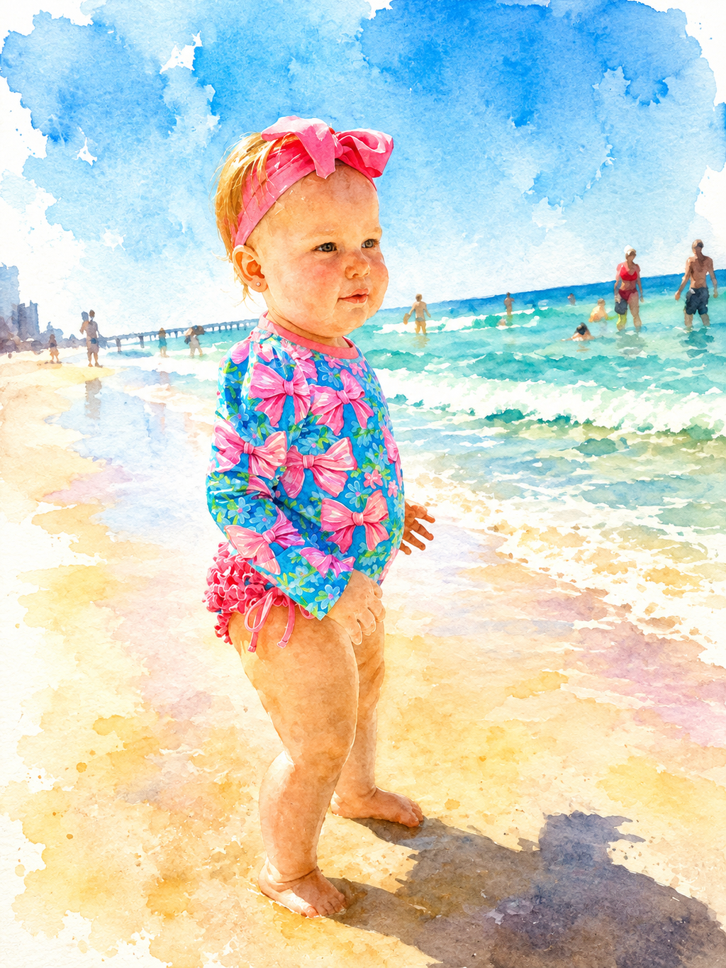 Custom Watercolor Portrait From Your Photo | Digital Download