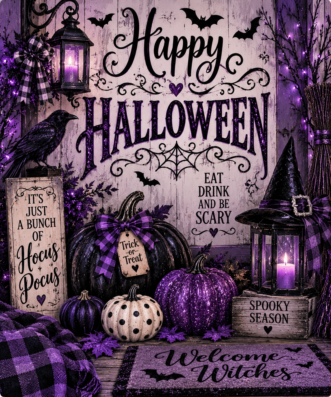 Halloween Wall Art Bundle | 12 Printable Digital Downloads