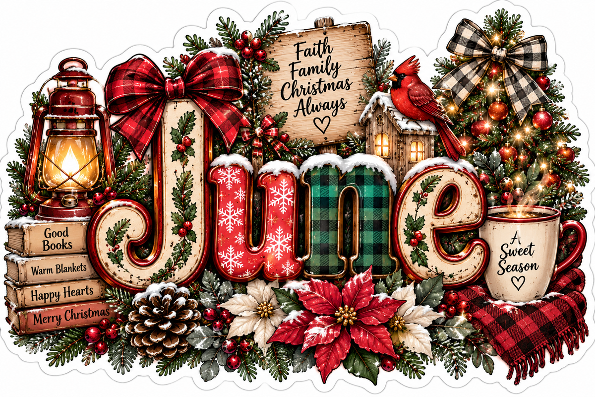 Personalized Christmas Name Sticker PNG | Cricut Print Then Cut
